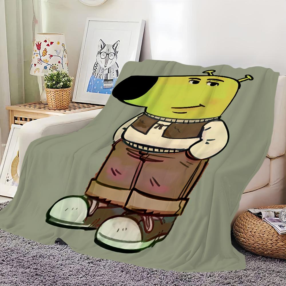 Blanket For Funny Soft Throw Chill Blanket for Art Picnic guy Meme Bed Sofa Home Bedroom Cozy Warm Comfortable
