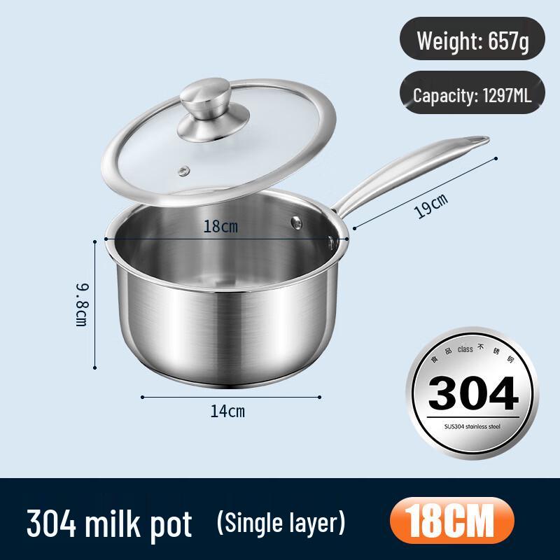 Jingxin Stainless Steel Baby Food Milk Pot with Steamer