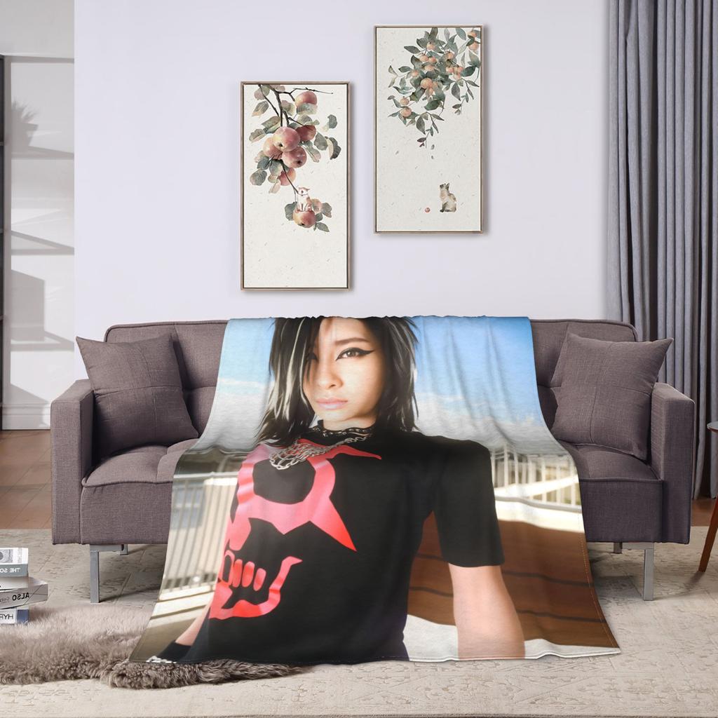 Travel Office Tom kaulitz Bill Kaulitz  Throw Blanket  Flannel Bedspread For Living Room Graphic Sofa Bed Cover