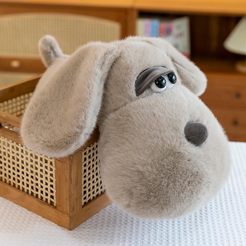 Cute Big-eyed Dog Plush Toy Bay Window Ornaments for Girls Office Sleeping Pillow Children's Doll Ring Gift