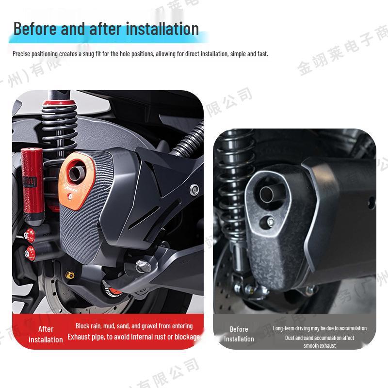 XMXAX300 Model Modified Exhaust Pipe Cover Protector Tailpipe Cap for Motorcycle Touring Accessories