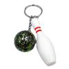 Car Key Chain Bowling Mini Ball Shape Smooth Surface Key Ring Easy Installation Sports Keyring Pendant Man Women Gift