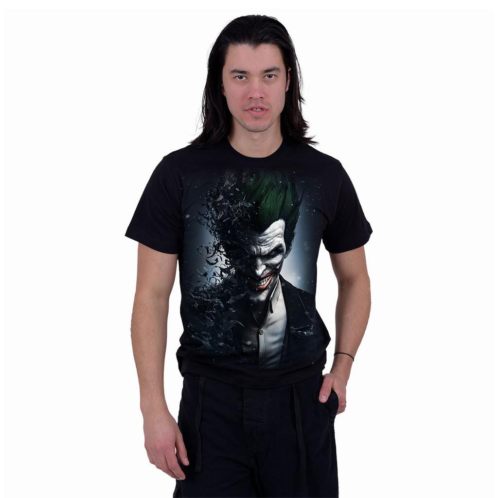 DC Comics Unisex Adult Batman & Joker Back Print T-Shirt