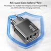 Fast Charger for Android & Apple - 3 USB + 2 Type-C Ports, Compatible with UK, US, EU.