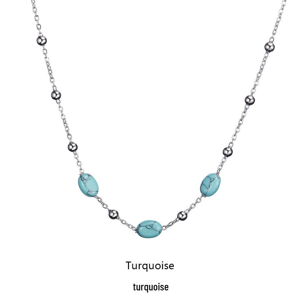 

Элегантное ожерелье из нержавеющей стали с 18-каратным золотом, песчаником и пресноводным жемчугом — водонепроницаемое и не выцветает.