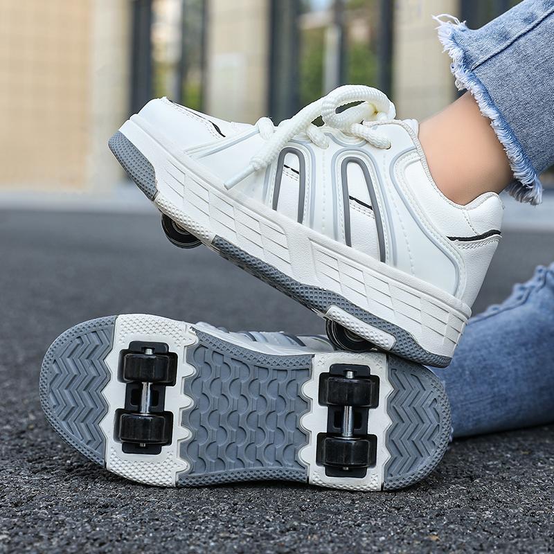 Dziecięce buty do chodzenia na czterech kółkach Odpinane buty płaskie Dziecięce buty do jazdy na czterech kółkach Buty do jazdy dla dziewczynki