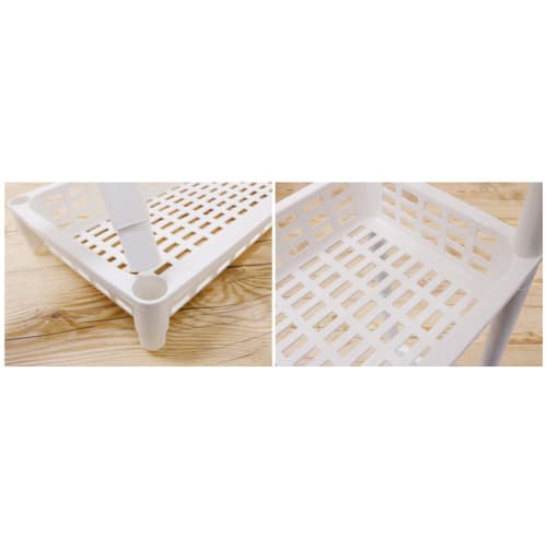 Izumi Kasei Vita Long Rack T4-Tier Kitchen Cart with Casters, 3749