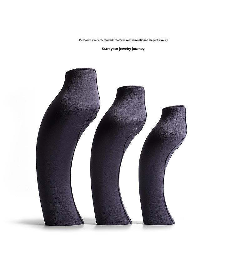 Digu Microfiber Necklace Display Stand for Jewelry Props