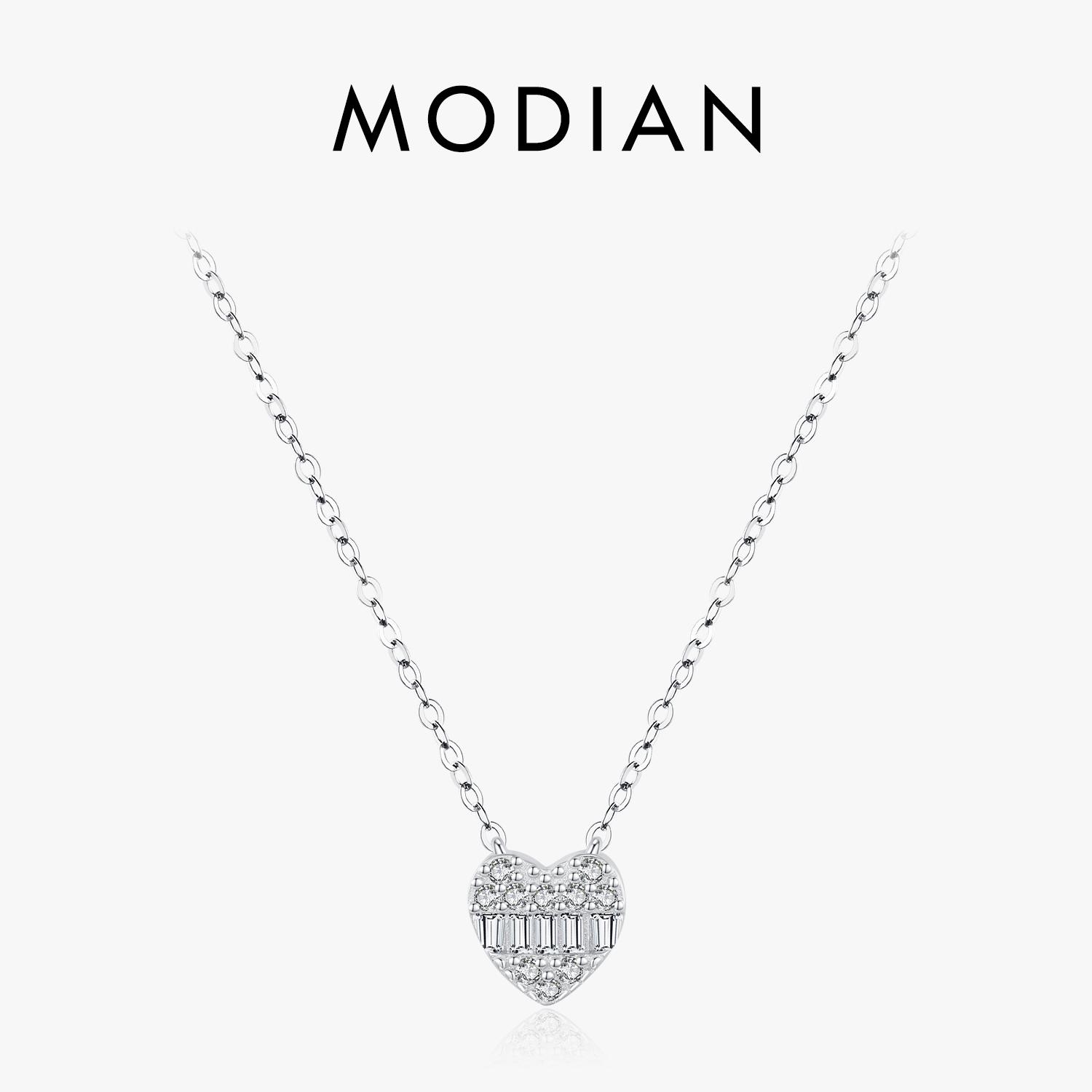 

Модиан, стерлинговое серебро 925 пробы, оправа с паве, Harten Mousserende, циркониевая вешалка для вешалок Klassieke Romantische Bruiloft Sieraden Voor Vrouwen серебряный