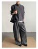Men's Retro High-End Knit Cardigan - Autumn/Winter Korean Lazy Style, Versatile Stand Collar Couple Outerwear