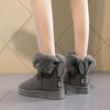 Autumn and Winter New Snow Boots Women's Medium Tube Thick Plush Waterproof Cotton Boots Rabbit Ear Cotton Boots Cross-border