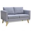 Day and Night - Day and Night 2-seater Sofa In Light Gray Fabric