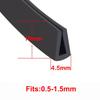 New Rubber Edge Trim Strip U Shape Black Door Edge Strip Guard Seal Doors