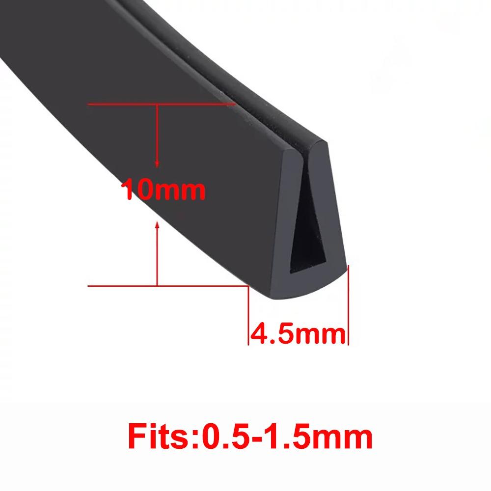 New Rubber Edge Trim Strip U Shape Black Door Edge Strip Guard Seal Doors