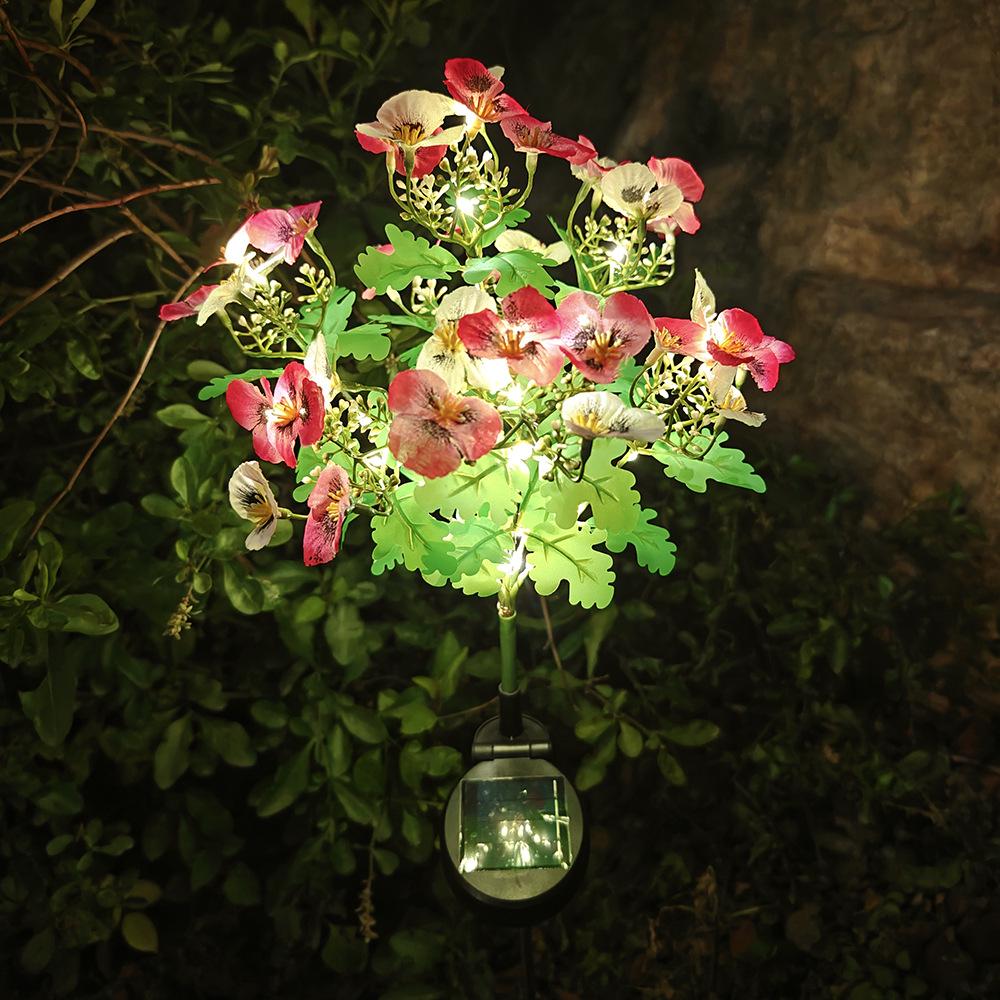 Year of the Horse LED Solar Butterfly Garden Stakes - Waterproof Outdoor Lights