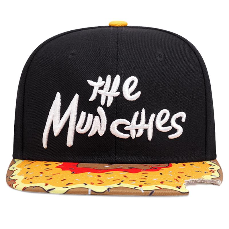 Sweet Donut The Mun Chles Embroidered Flat Edge Hat Four Seasons Men'S Trendy Hip Hop Hat Women'S Outdoor Sports And Leisure Hat