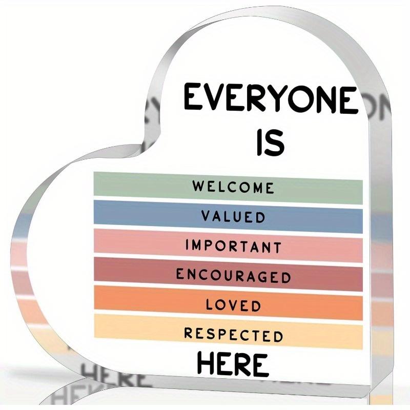 

Positive Affirmations Heart - Mental Health Sign for Counseling Offices & Classrooms чистый