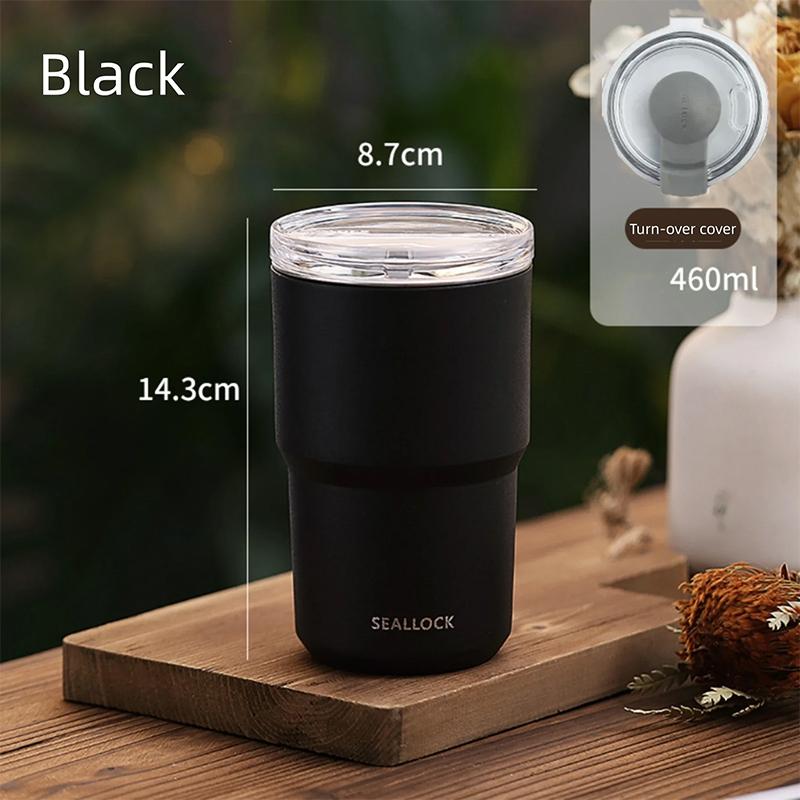 

460 мл Нержавеющая стальная чашка для молока и кофе Garrafa Termica Cafe Copo Home Thermoses Нескользящая дорожная автомобильная термокружка 460ML