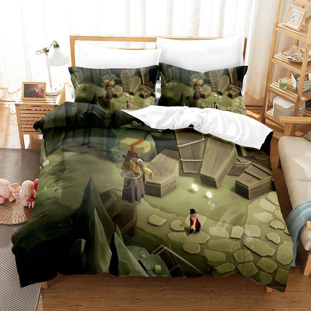 Game Death's Door Bedding Set Single Twin Full Queen King Size Bed Set Teenager Bedroom Sheet set 3D Print Anime bed sheet set
