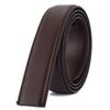 Men's Automatic Buckle Belt, 3.5cm, Headless, Lychee Grain, Brown/Black, for Trousers.
