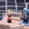 Measuring Cup Simulated Glass Test Tube With Wooden Rack Miniature Measuring Cup  DIY Toy