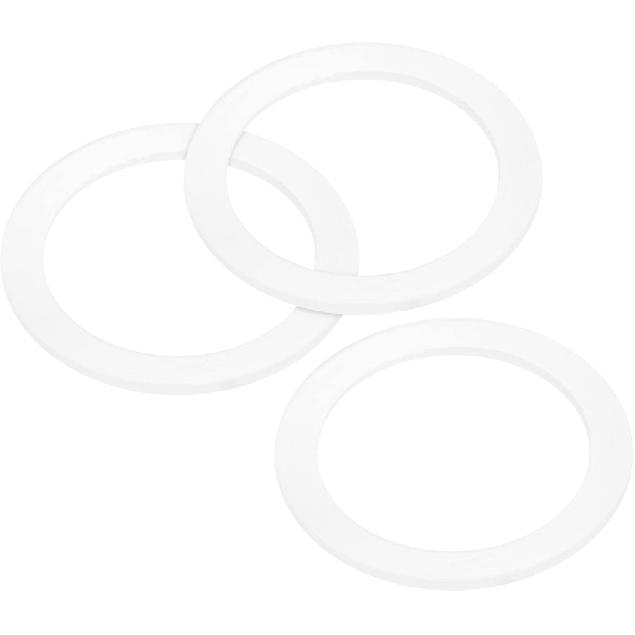 MECCANIXITY Gasket Seal Coffee Maker White Silicone Ring Replacement 42x55x2.2mm for 2-Cup Aluminium Coffee Pot, Pack of 3