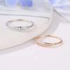 Bague de Petit Doigt Cao Shi Zircon pour Femme - Design de Mode Européen et Américain Bijou de Fiançailles