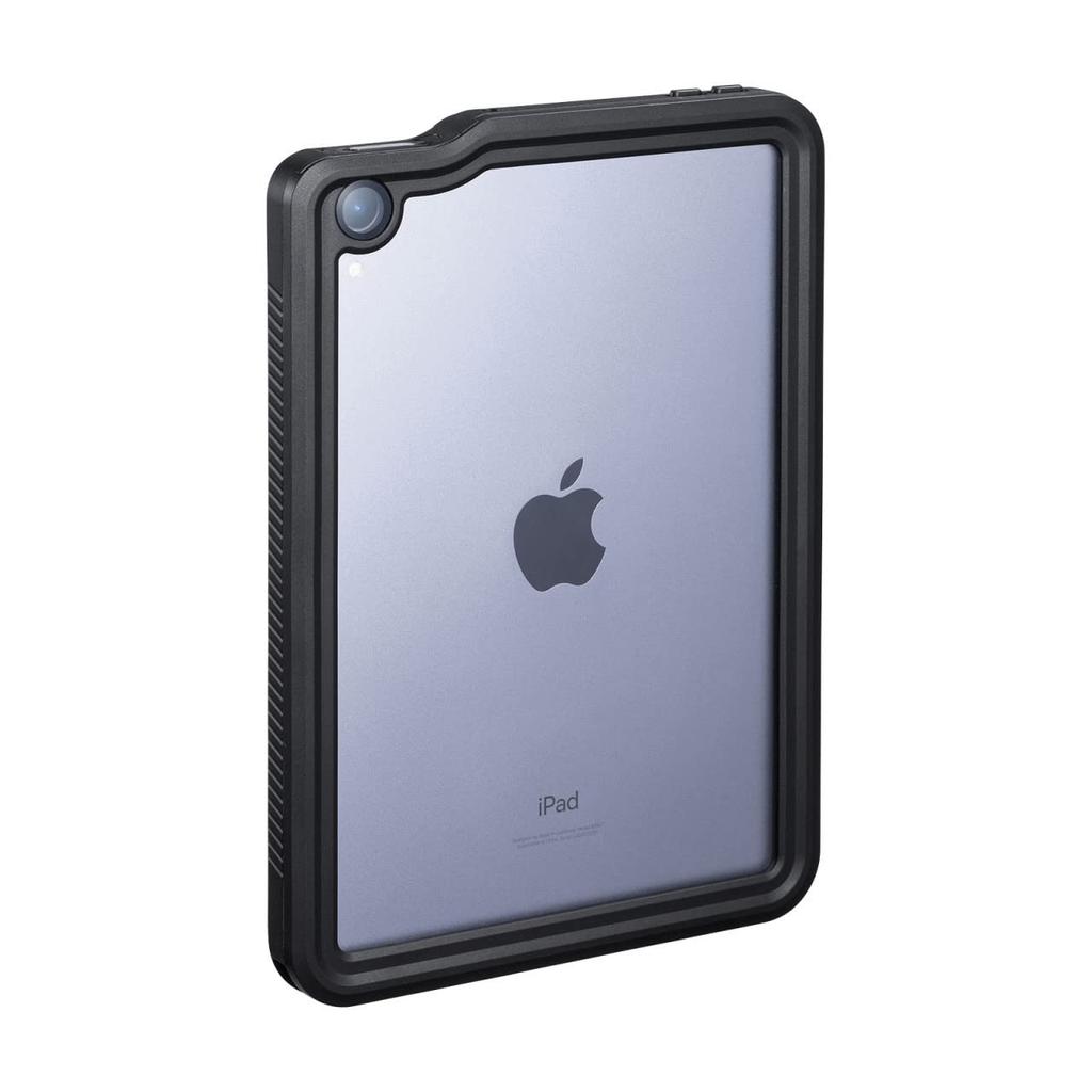 SANWA SUPPLY IPad Mini Shockproof and Waterproof Case, PDA-IPAD1816, Black