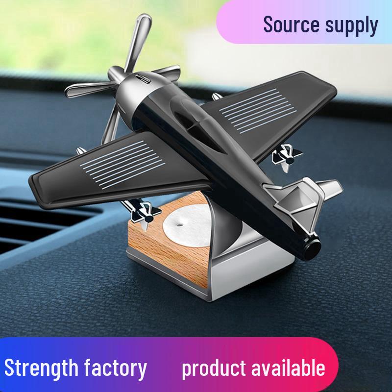 Solar-Powered Rotating Car Air Freshener: Aromatherapy Decor with Solid Scented Tablets