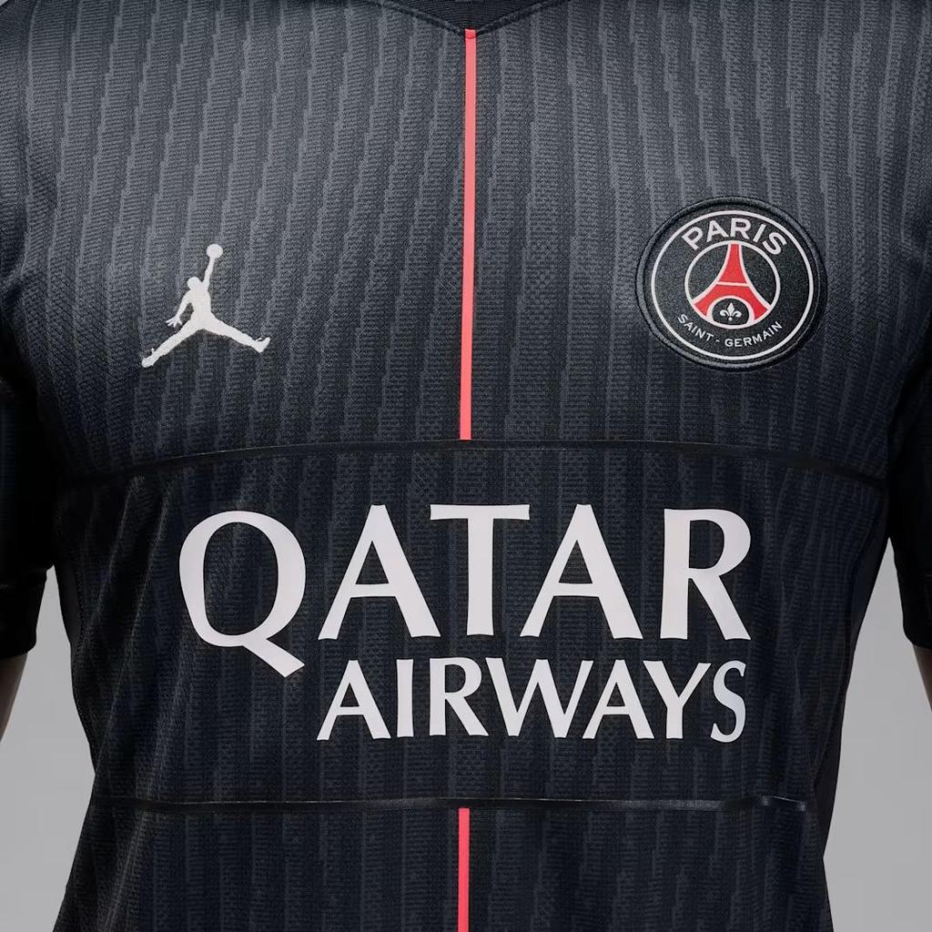 Jordan PSG 2025/26 Stadium Fourth Jersey Off Noir Black Pearl Pink Men's HM3206-045