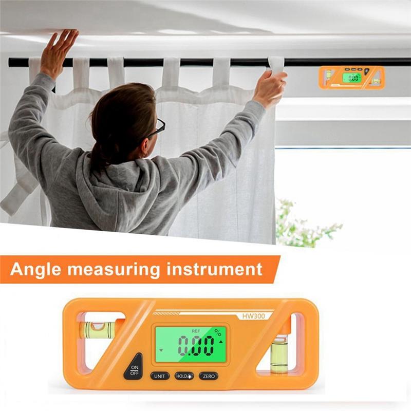 

AD23-Digital Protractor Inclinometer Digital Inclinometer Level, Protractor, Angle Gauge жёлтый