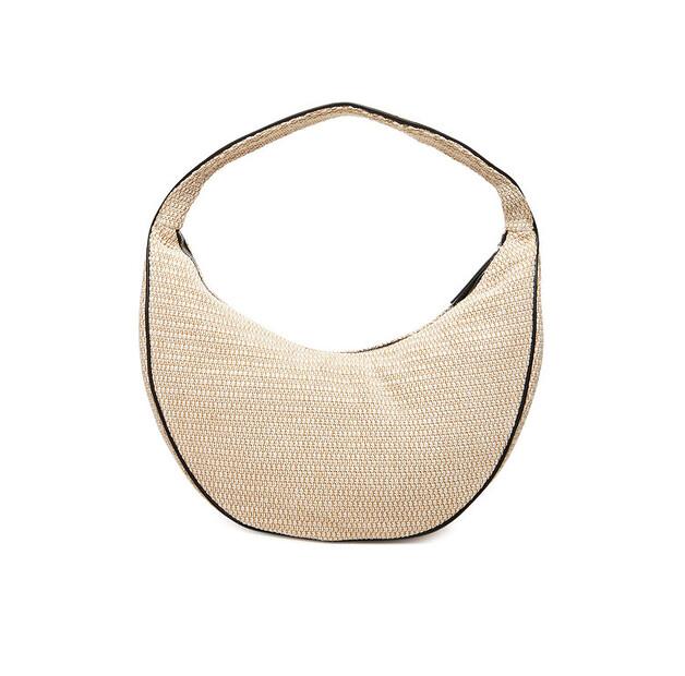 Bag Calvin Klein Calvin Klein Pinched Raffia Large Shoulder Ba LV04F3060G Beige
