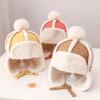 Breathable Earmuff Caps Baby Warmth Ear Flap Hat with Fleece Lining for Winter