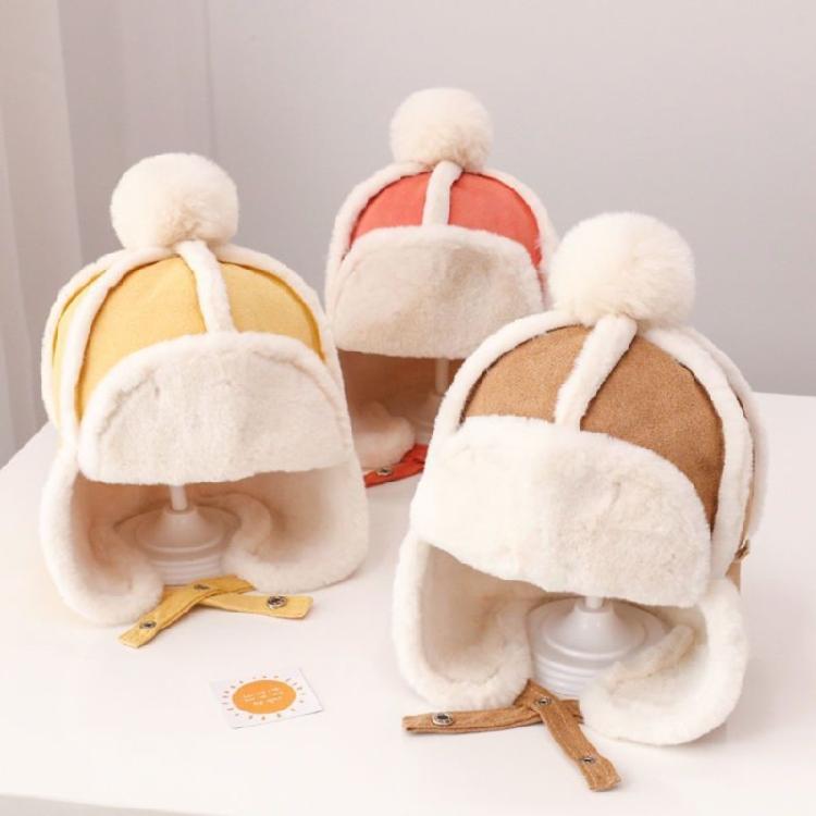 Breathable Earmuff Caps Baby Warmth Ear Flap Hat with Fleece Lining for Winter