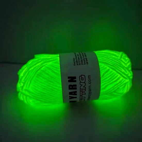 1 Roll Knitting Yarn Glow in The Dark Multiple Colour Anti-fade Soft Solid Color DIY Multi-colors Hand Making Luminous Fine Yarn Household Supplies