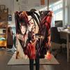1PC Kurumi Print Flannel Blanket, High quality All Seasons, Home Decor, Warmth and Comfort, Perfect for Christmas Gifts