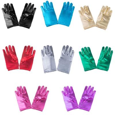 Uniform Gloves Stage Performances Costume Gloves Patent Leather Carnivals Gloves