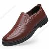 Fashion Man Sport Shoe Loafers Men Non-slip Leather Slip-on Black Driving Shoes Sneakers Male Dress Shoes Light Breathable Footwear Flat