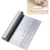 1 Piece Professional Dough Pastry Scraper Cutter Chopper Stainless Steel Mirror Polished 26-27s