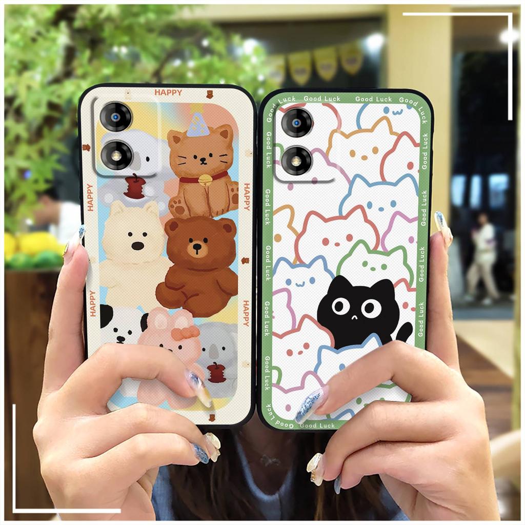 Protective Silicone Phone Case For MOTO E13 Anti-dust Waterproof Soft Case Durable Cartoon Back Cover Full Wrap Graffiti