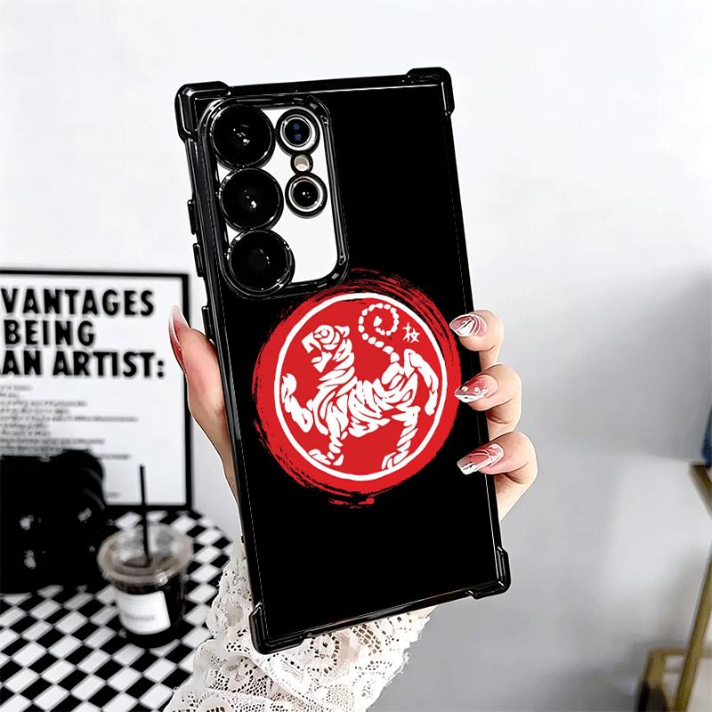 Karate Oyama Kyokushin Plating Phone Case For Samsung Galaxy S24 S25 FE S26 Edge S23 Ultra S22 S21 Plus S20 Anti-Fall Airabag Co