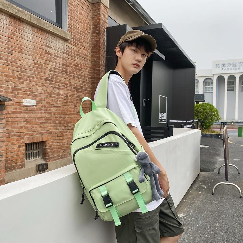 School Bag Spring Backpack New Color Mint Green Backpack for Middle and High School Students Casual Travel Couple College Students Breathable and