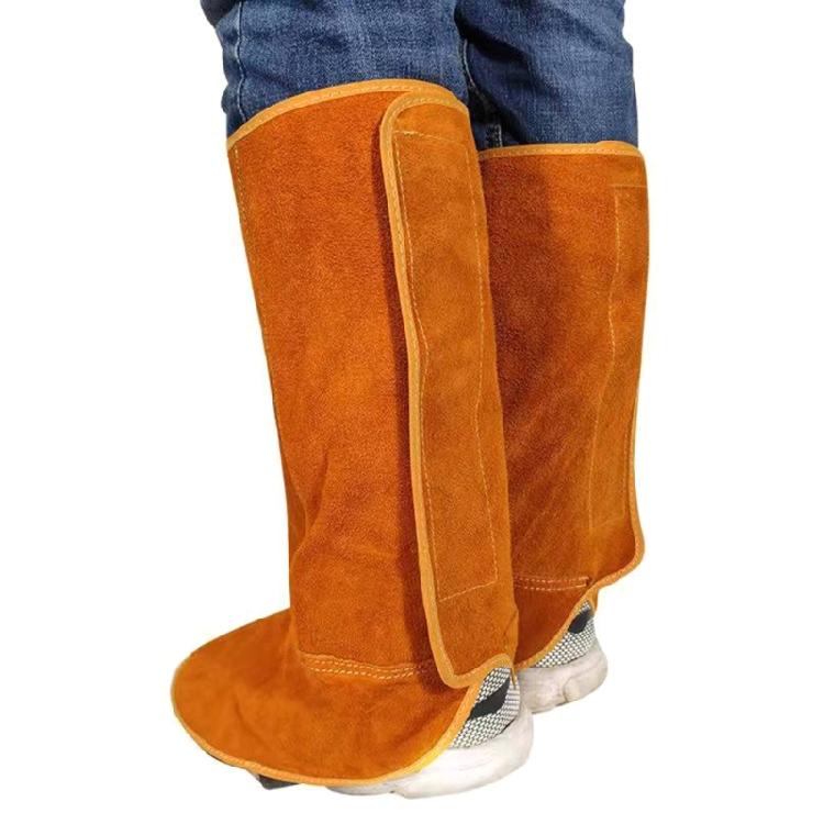 15inch Leather Welding Spats Heat and Abrasion Resistant Welder Protection Tools