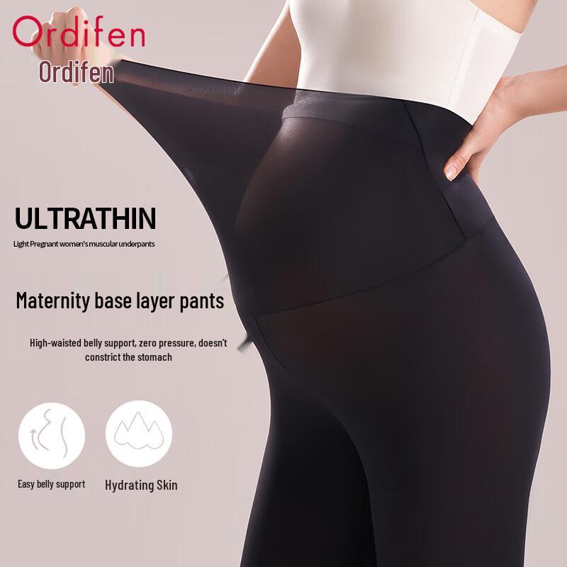 Ordifen Maternity Ultra-Thin High-Waist Thermal Leggings