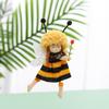 Embellishment Plush Bee Girl Doll Cartoon Drop Ornaments  Festival Favors