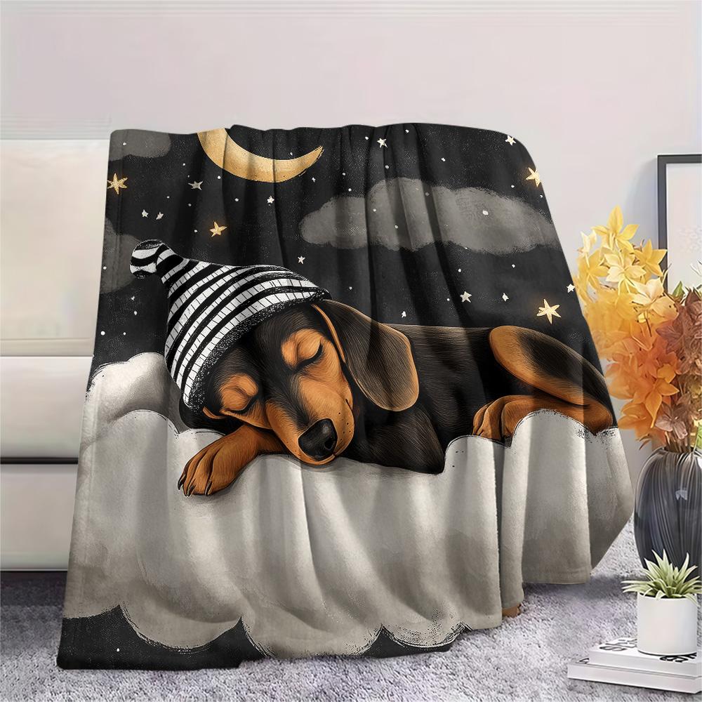 Animals in Dreams Print Flannel Blanket, High quality Comfortable for All Seasons, Home Decor, Warmth and Comfort, Perfect for Christmas Gifts