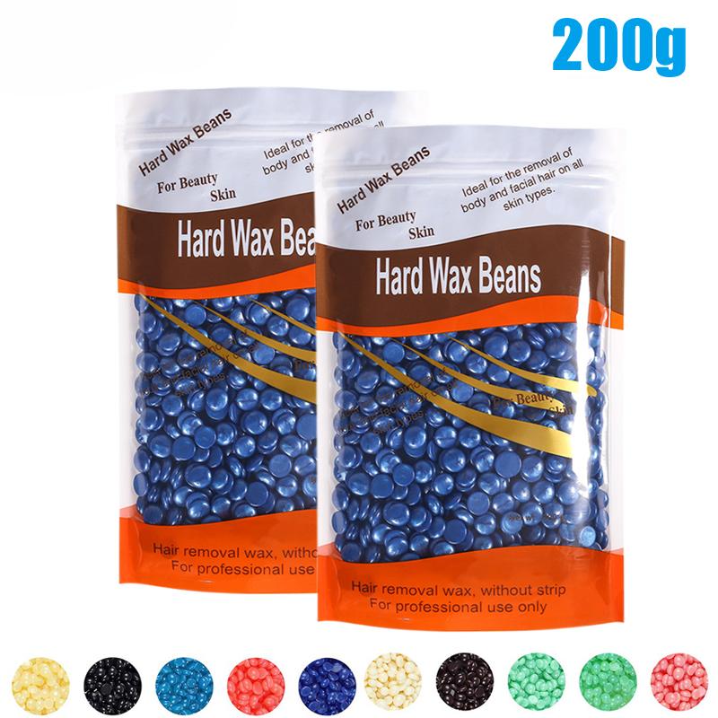 50g/200g/300g/500g Depilatory Wax Beans Hard Wax Beans for Wax Heater Machine Hot Film Painless Waxing Beads Unisex Hair Removal