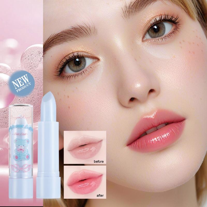 Warm Changing Lipstick Jelly Color Changing Lipstick Hydrating and Moisturizing Not Easy To Fade Cute Cartoon
