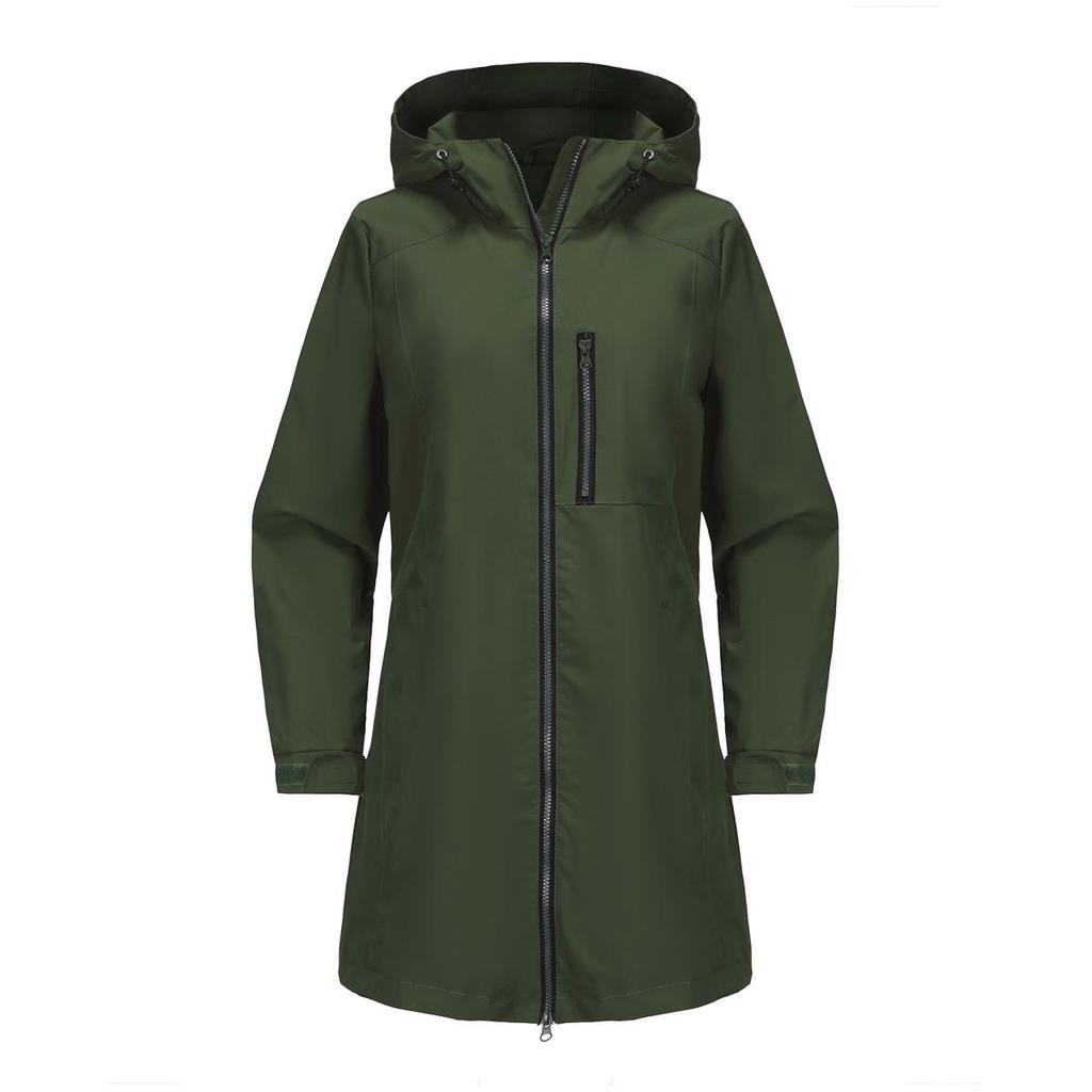 Women's Water-Repellent Windbreaker: Hooded, Long Sleeve, Loose Fit, Perfect for Spring & Autumn Outdoor Sports.