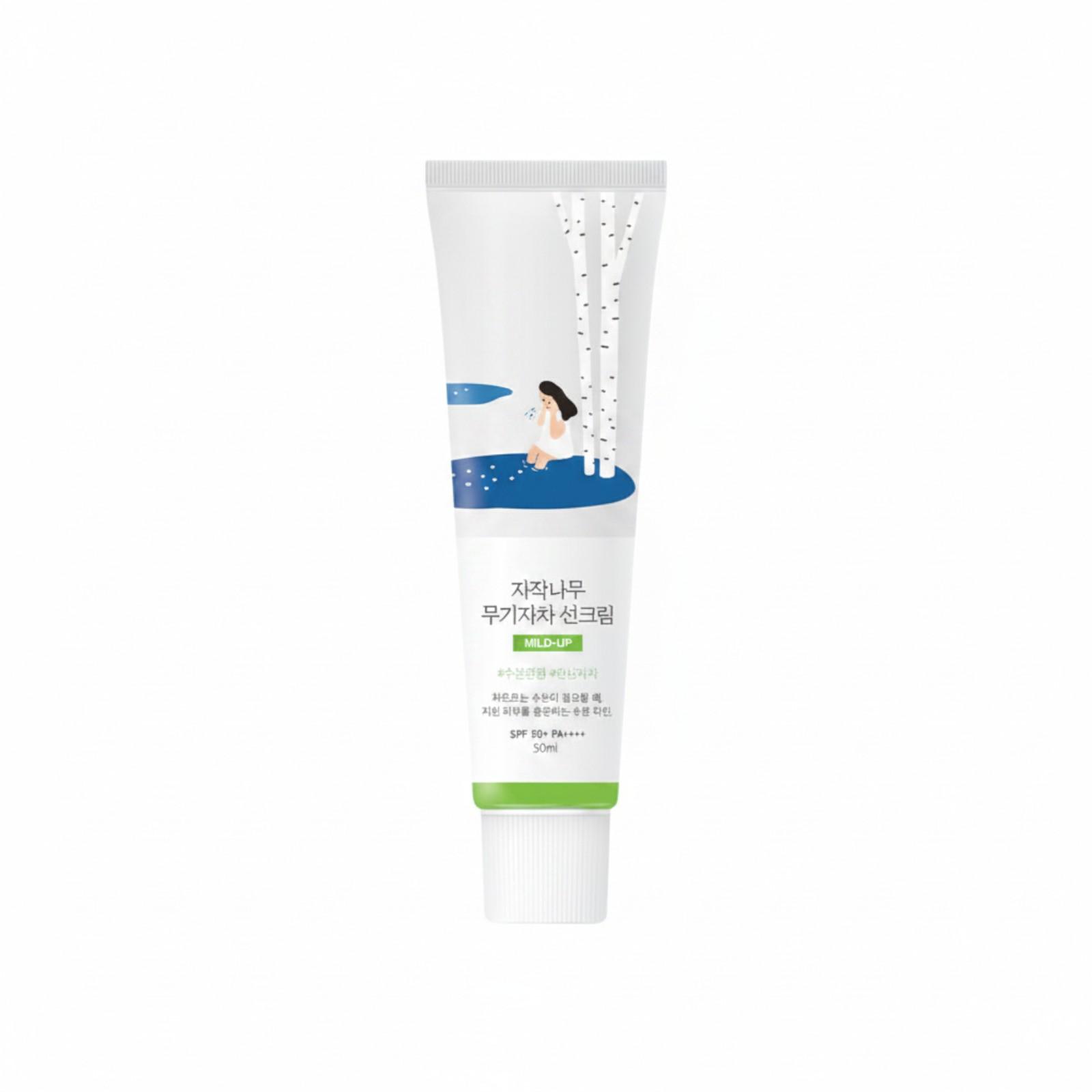 Round Lab Birch Juice Mild Up Sunscreen Mineral SPF50+ PA++++ UV Protection 50ml